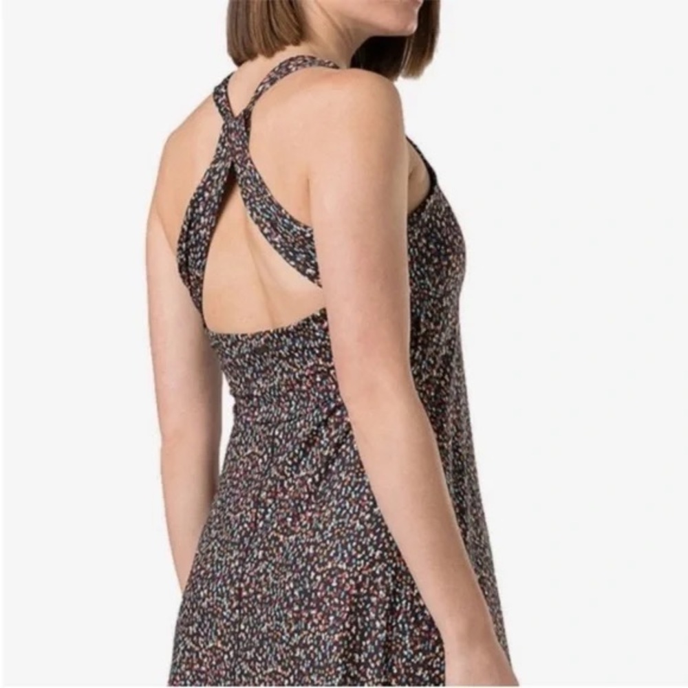 Prana Jewel Lake Summer Black Dress with Multicolor Design